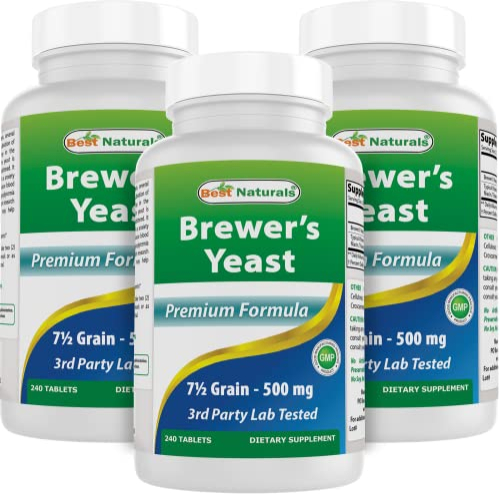 Suplemento Best Naturals Brewers Yeast 500 Mg Con Vitaminas 240 - Venta Internacional.