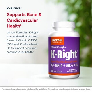 Foto 3 | Suplemento Jarrow Formulas K-right 60 Cápsulas Blandas Con Vitamina D3 - Venta Internacional.