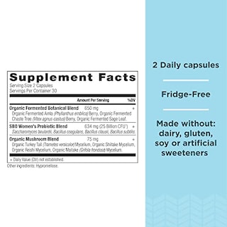 Foto 2 | Probióticos Ancient Nutrition Sbo Para Mujeres, 60 Unidades, 25 000 Unidades De Cfu - Venta Internacional.