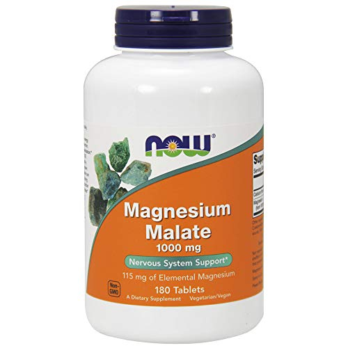 Foto 1 | Supplemento Now Foods Malato de Magnesio 1000 mg 180 Comprimidos X2 - Venta Internacional