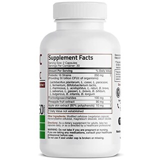 Foto 2 | Suplemento Bronson Probiotic 50 Mil Millones De Cfu + Prebiótico 60 C - Venta Internacional.