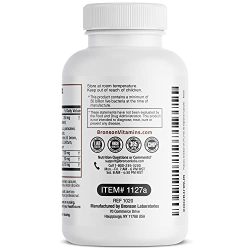 Foto 7 | Suplemento Bronson Probiotic 50 Mil Millones De Cfu + Prebiótico 60 C - Venta Internacional.