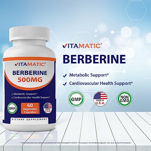 Foto 4 pulgar | Suplemento Vitamático De Berberina 500 Mg, 60 Cápsulas Vegetales - Venta Internacional.