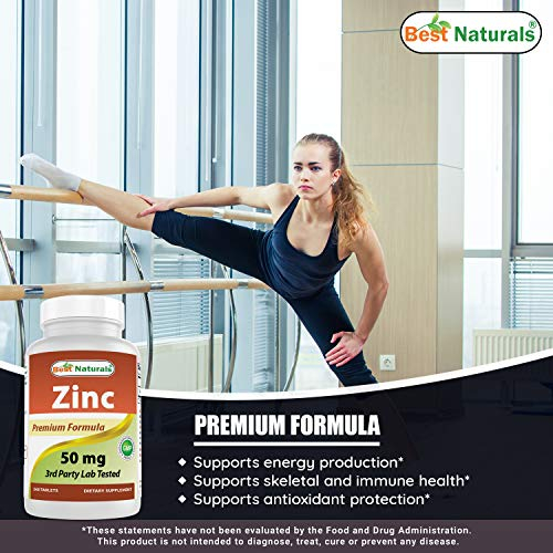 Foto 5 pulgar | Suplemento De Zinc Best Naturals, Gluconato De Zinc, 50 Mg, 240 Tabletas - Venta Internacional.