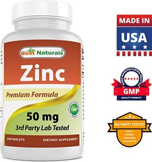 Foto 7 | Suplemento De Zinc Best Naturals, Gluconato De Zinc, 50 Mg, 240 Tabletas - Venta Internacional.
