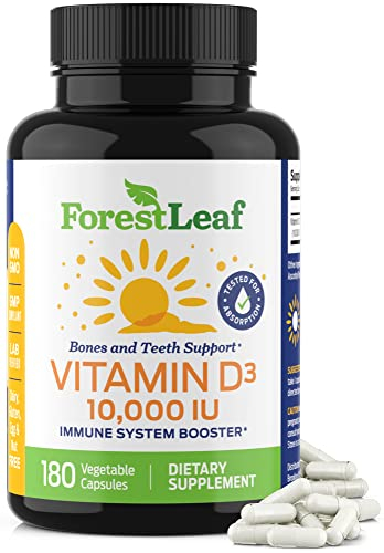 Foto 1 | Suplemento Forestleaf De Vitamina D3, 10 000 Ui, 180 Cápsulas - Venta Internacional.