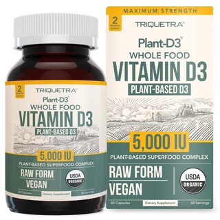 Foto 1 | Suplemento De Vitamina D3 Orgánica Triquetra Health 5,000 Ui - Venta Internacional.