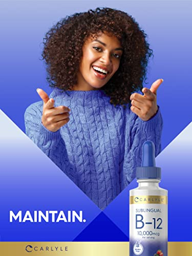 Foto 7 pulgar | Suplemento De Vitamina B12 Carlyle, 10 000 Mcg, 60 Ml, Sublingual - Venta Internacional.