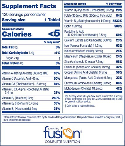 Foto 3 pulgar | Crema Multivitamínica Bariatric Fusion De Naranja Con Hierro 120, Mesa - Venta Internacional.