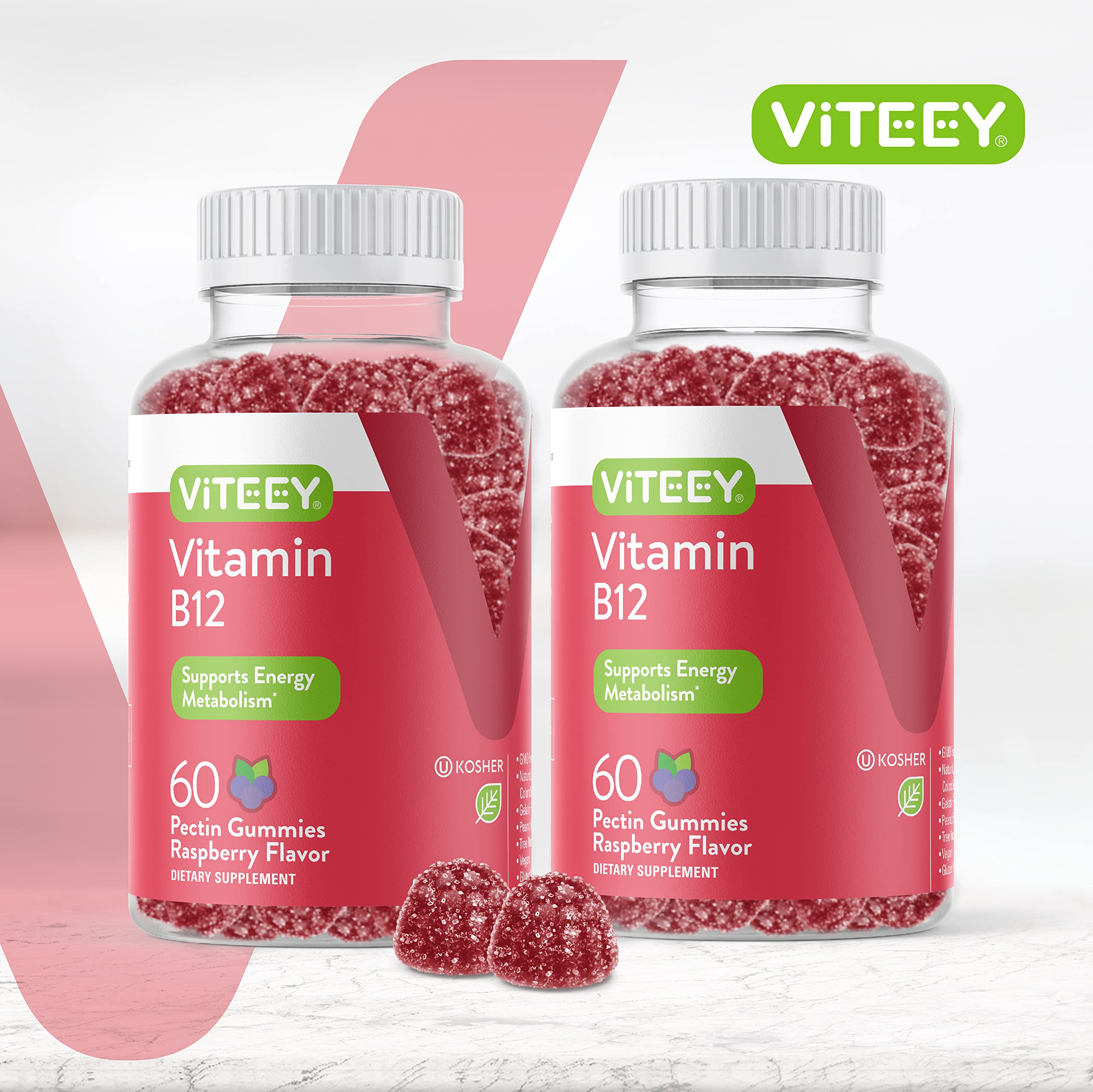 Foto 3 pulgar | Complemente Las Gomitas Viteey Con Vitamina B12 De 1000 Mcg Para Obtener Energía - Venta Internacional.