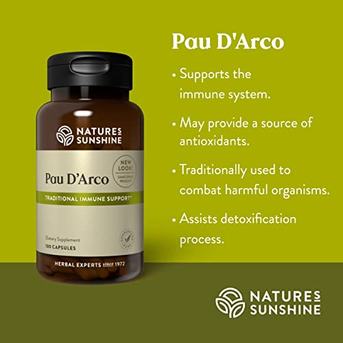 Foto 4 | Suplemento Nature's Sunshine Pau D' Arco 100 Cápsulas - Venta Internacional.