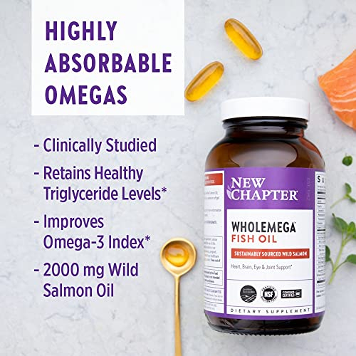 Foto 5 pulgar | Suplemento New Chapter Wholemega Fish Oil 180 Cápsulas Blandas - Venta Internacional.