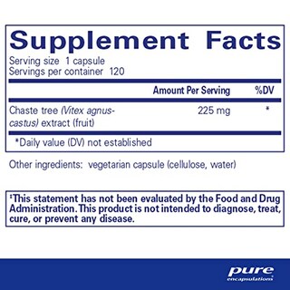 Foto 2 | Suplemento Pure Encapsulations Chaste Tree (vitex) 120 Cápsulas - Venta Internacional.