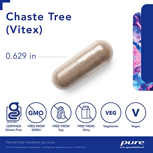 Foto 5 pulgar | Suplemento Pure Encapsulations Chaste Tree (vitex) 120 Cápsulas - Venta Internacional.