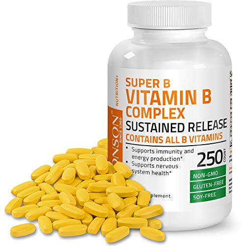 Foto 2 pulgar | Suplemento Bronson Super B Vitamina B Complex 250 Comprimidos - Venta Internacional.