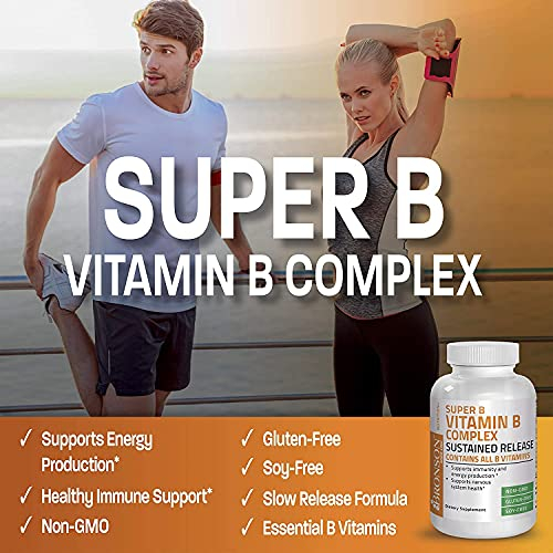 Foto 4 pulgar | Suplemento Bronson Super B Vitamina B Complex 250 Comprimidos - Venta Internacional.