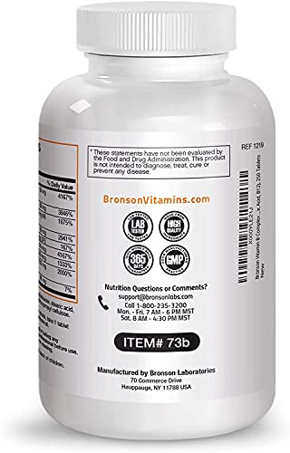 Foto 8 pulgar | Suplemento Bronson Super B Vitamina B Complex 250 Comprimidos - Venta Internacional.