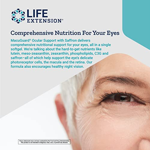 Foto 5 pulgar | Soporte Ocular Supplement Life Extension Macuguard 60 Softge - Venta Internacional.