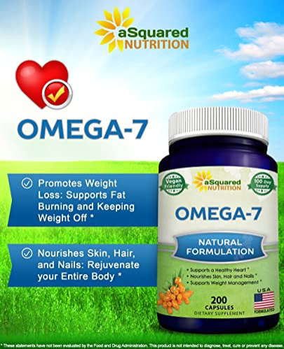 Foto 3 pulgar | Suplemento De Ácidos Grasos Omega 7 Purificados De Squared Nutrition - Venta Internacional.