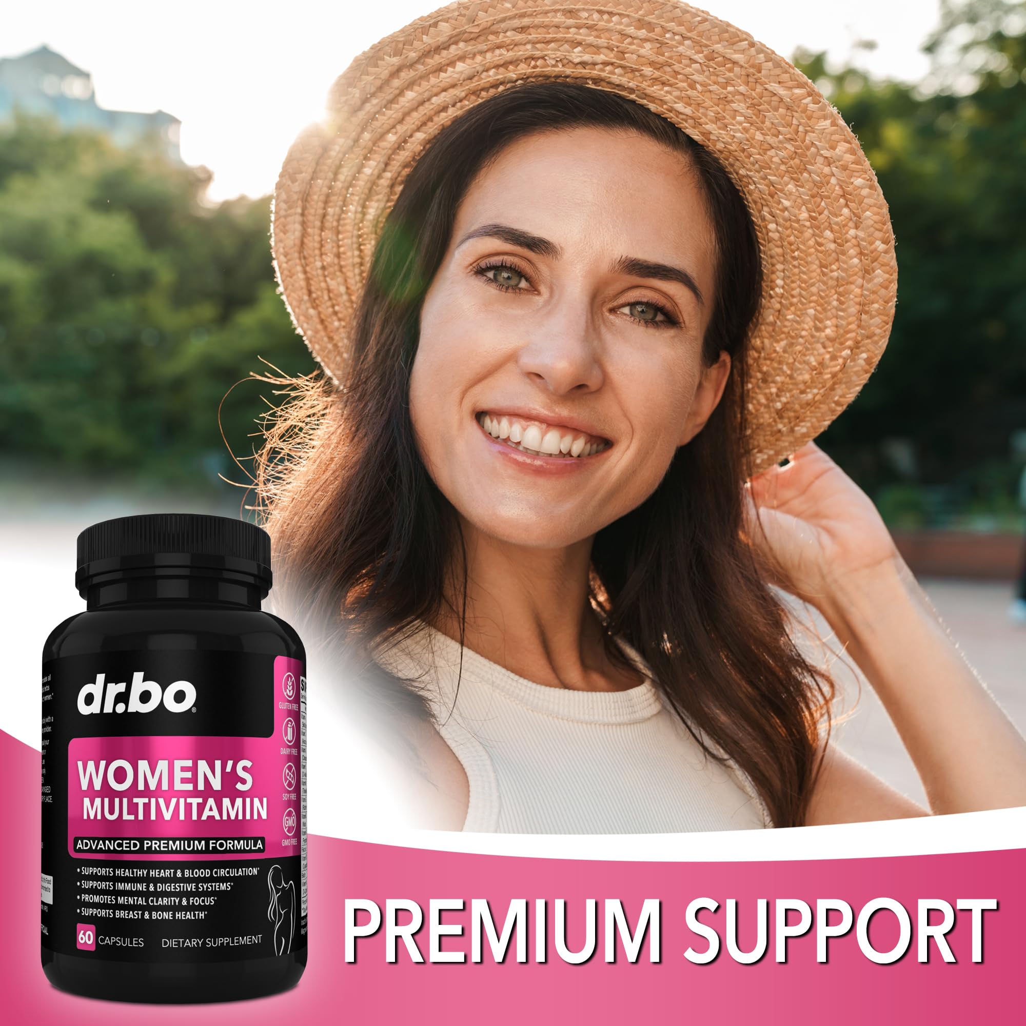 Foto 6 pulgar | Multivitamínico Dr. Bo Natural Para La Salud Diaria Para Mujeres - Venta Internacional.