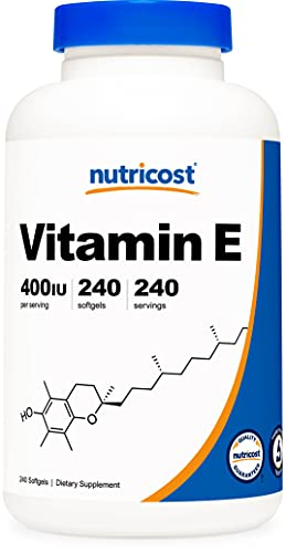 Foto 2 pulgar | Suplemento Nutricost De Vitamina E, 400 Ui, 240 Cápsulas De Gelatina Blanda - Venta Internacional.
