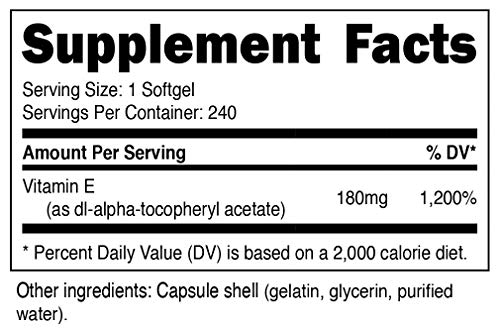 Foto 3 pulgar | Suplemento Nutricost De Vitamina E, 400 Ui, 240 Cápsulas De Gelatina Blanda - Venta Internacional.