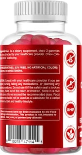 Foto 6 | Gomitas Veganas De Arándano Supplement Vitamatic, 1000 Mg, 60 Unidades - Venta Internacional.