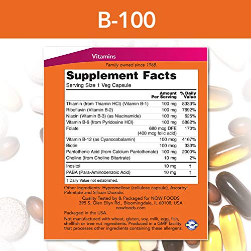 Foto 3 pulgar | Supplement Now: Vitamina B-100 Para La Salud Del Sistema Nervioso - Venta Internacional.