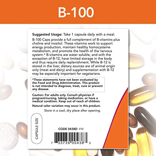 Foto 4 pulgar | Supplement Now: Vitamina B-100 Para La Salud Del Sistema Nervioso - Venta Internacional.