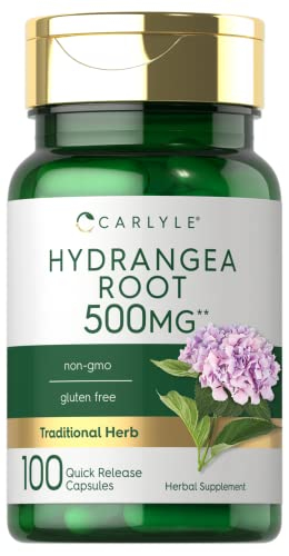 Suplemento Carlyle: Cápsulas De Raíz De Hortensia, 500 Mg, 100 Unidades - Venta Internacional.