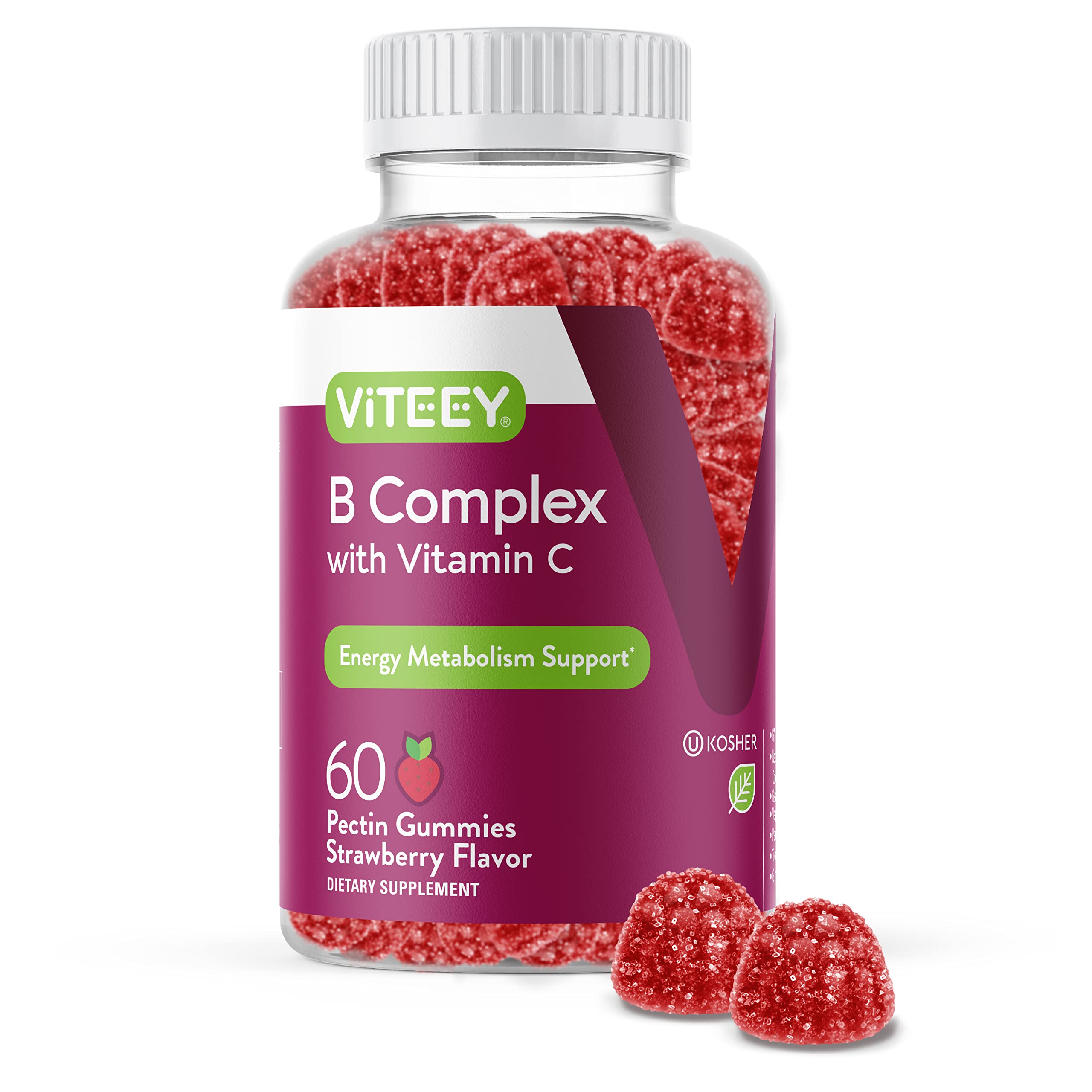 Foto 2 pulgar | Gummies Viteey Con Complejo De Vitamina B Y Vitamina C, Suministro De 1 Mes - Venta Internacional.
