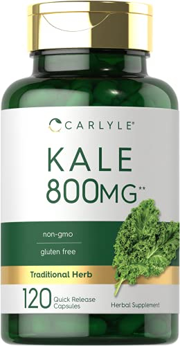 Suplemento De Extracto De Col Rizada De Carlyle 800 Mg 120 Cápsulas - Venta Internacional.