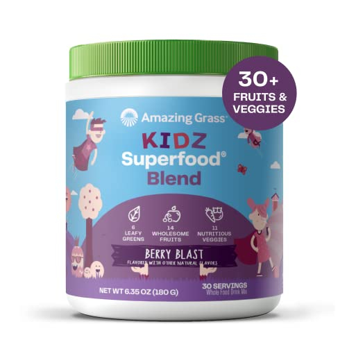 Foto 2 pulgar | Suplemento Amazing Grass Kidz Superfood Berry Blast 30 Porciones - Venta Internacional.