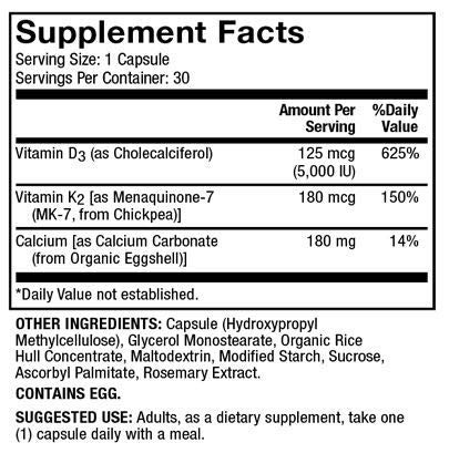Foto 3 | Suplemento Dietético Dr. Mercola Calcium Con Vitaminas D3 Y K2 - Venta Internacional.