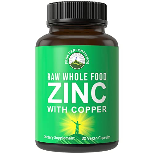 Foto 2 pulgar | Suplemento De Zinc Para Alimentos Integrales Sin Procesar De Peak Performance Con Cobre - Venta Internacional.