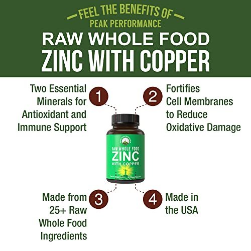 Foto 5 pulgar | Suplemento De Zinc Para Alimentos Integrales Sin Procesar De Peak Performance Con Cobre - Venta Internacional.