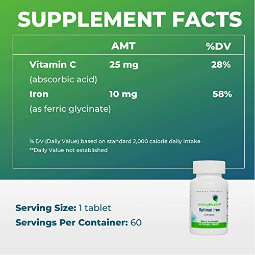 Foto 8 pulgar | Suplementos De Hierro Que Buscan Una Salud Óptima, Hierro Masticable, 60 Tabletas - Venta Internacional.