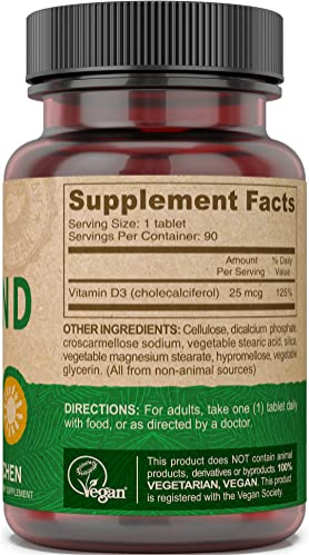 Foto 6 pulgar | Suplemento De Vitamina D3 Vegana Deva, 1000 Ui, 90 Unidades - Venta Internacional.