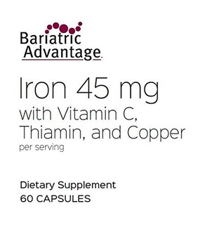 Foto 4 | Suplemento Bariatric Advantage Iron 45 Mg Con Vitamina C - Venta Internacional.