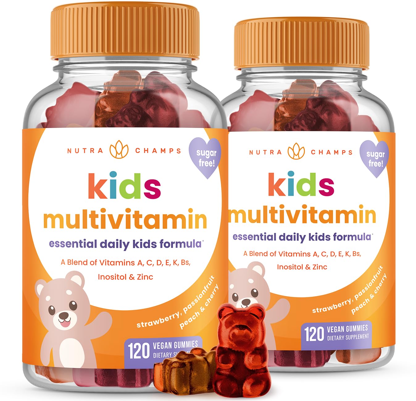 Foto 2 pulgar | Gomitas Multivitamínicas Nutrachamps Kids 120 Gomitas - Venta Internacional.