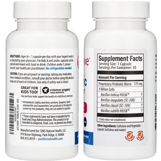 Foto 2 | Suplemento: Suministro De Probióticos Just Thrive Para 30 Días - Venta Internacional.