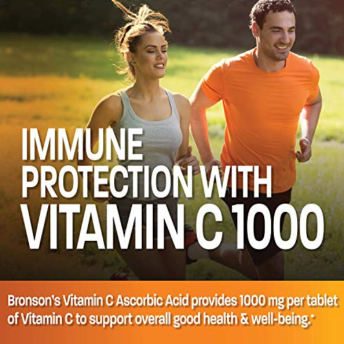 Foto 5 pulgar | Suplemento Bronson De Vitamina C, 1000 Mg De Ácido Ascórbico, 250 Comprimidos - Venta Internacional.