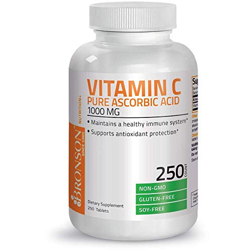 Foto 7 pulgar | Suplemento Bronson De Vitamina C, 1000 Mg De Ácido Ascórbico, 250 Comprimidos - Venta Internacional.