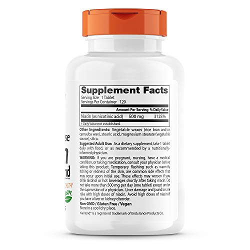 Foto 2 | Supplement Doctor's Best Timerelease Niacina 500 Mg 120 Tabletas - Venta Internacional.