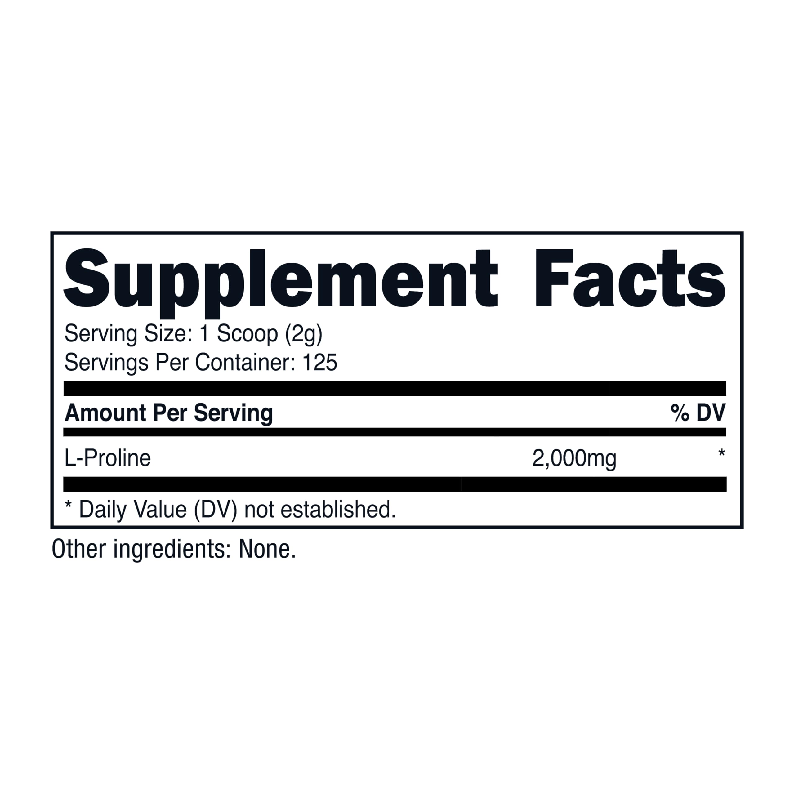 Foto 8 pulgar | Suplemento Nutricost L-prolina En Polvo 250 G - 2000 Mg/serv - Venta Internacional.