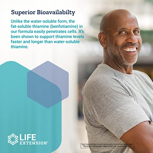 Foto 7 pulgar | Complemente La Benfotiamina Life Extension Con 100 Mg De Tiamina - Venta Internacional.