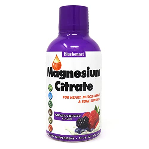 Suplemento De Citrato De Magnesio Líquido Bluebonnet 420 Mg 480 Ml - Venta Internacional.