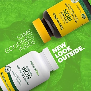 Foto 2 | Complementa 27 Mg De Hierro Masticable Nature's Plus Con Vitamina C - Venta Internacional