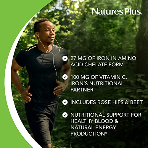 Foto 5 pulgar | Complementa 27 Mg De Hierro Masticable Nature's Plus Con Vitamina C - Venta Internacional