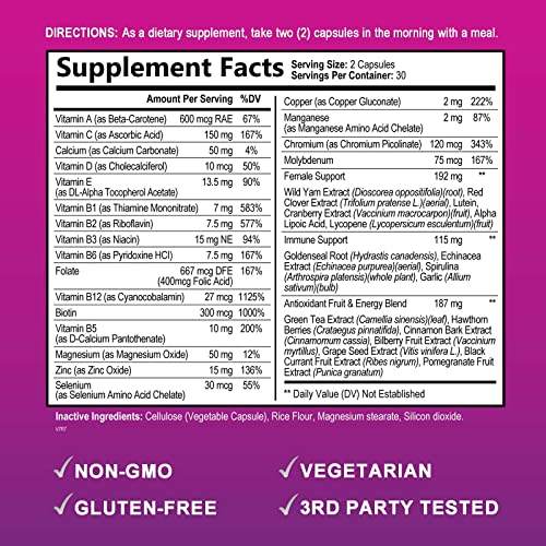 Foto 3 pulgar | Multivitamínico Nature's Daily Para Mujeres Con Vitaminas A, C, D, E 6 - Venta Internacional.